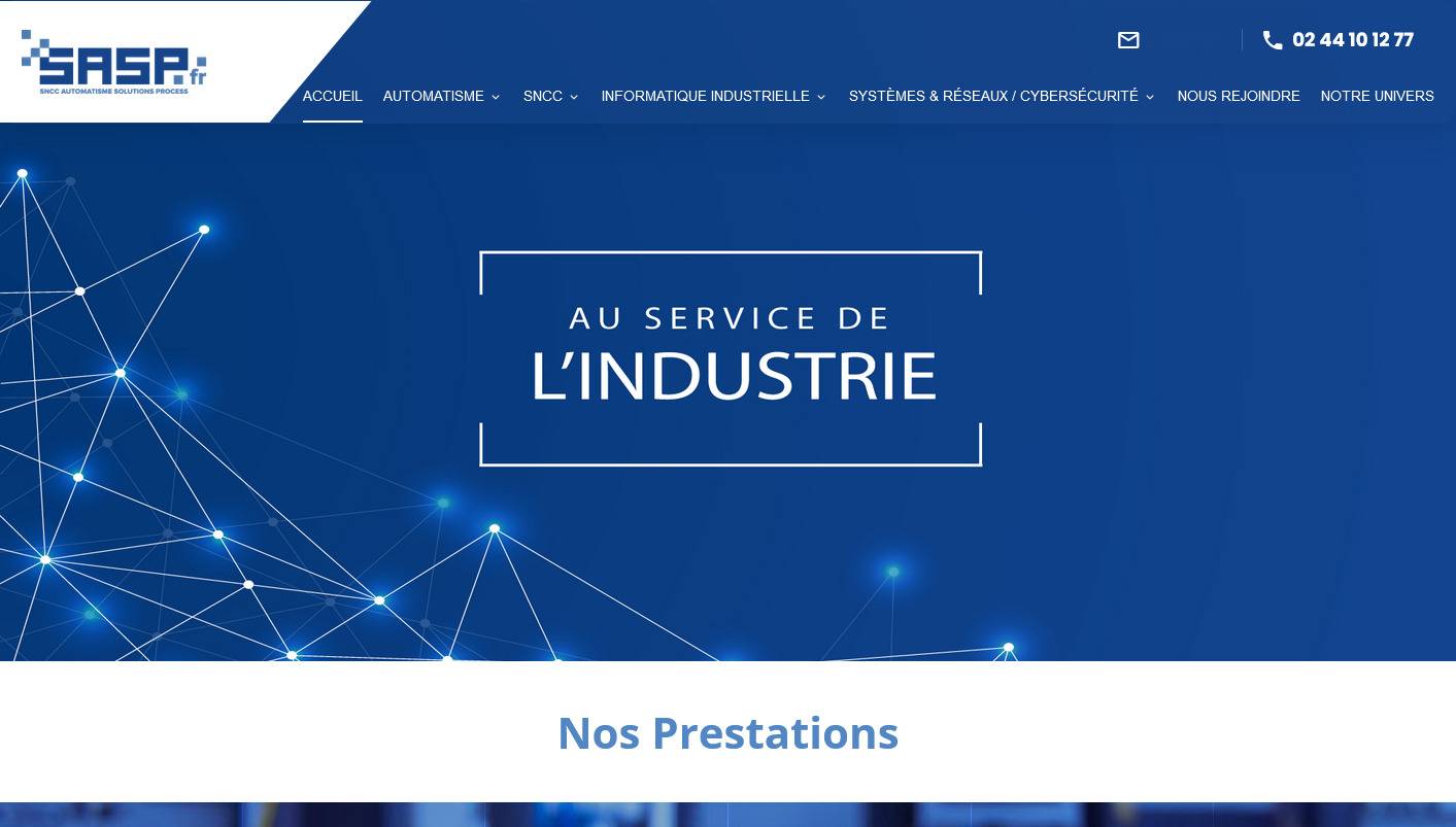 SASP Services, spécialiste de l'informatique industrielle, des automatismes et des SNCC