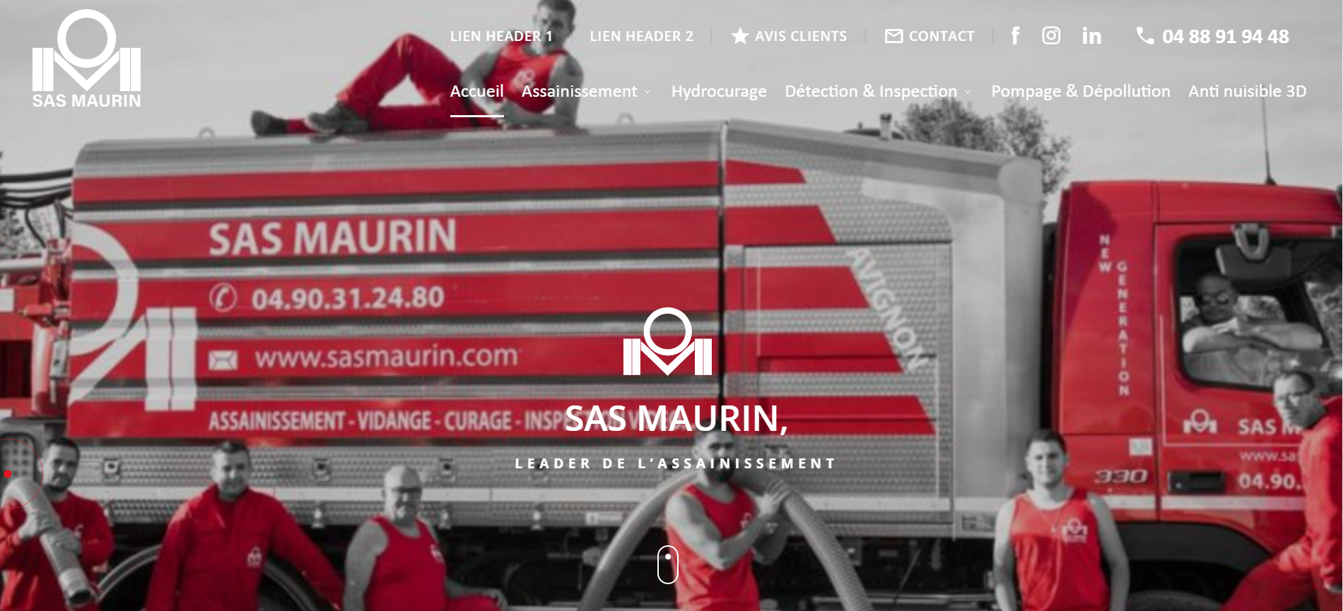 Service d'assainissement avec débouchage et vidange de fosse à Avignon - SAS Maurin 