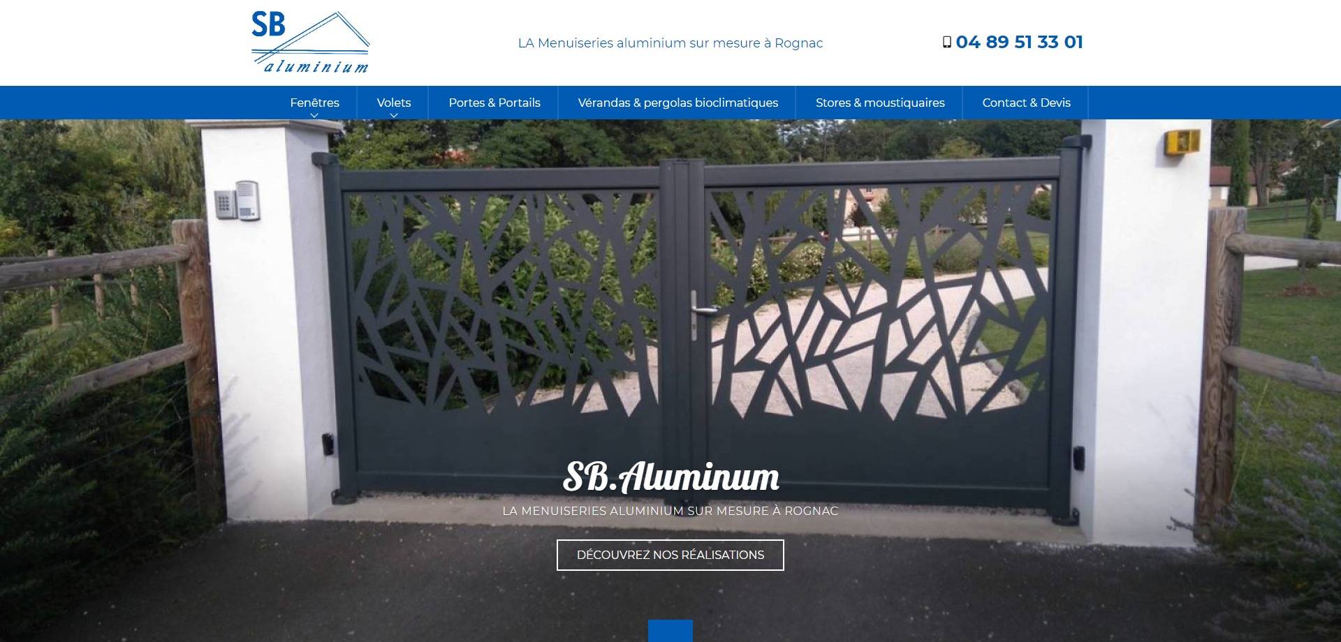 Vente et pose de baie coulissante aluminium sur mesure à Rognac