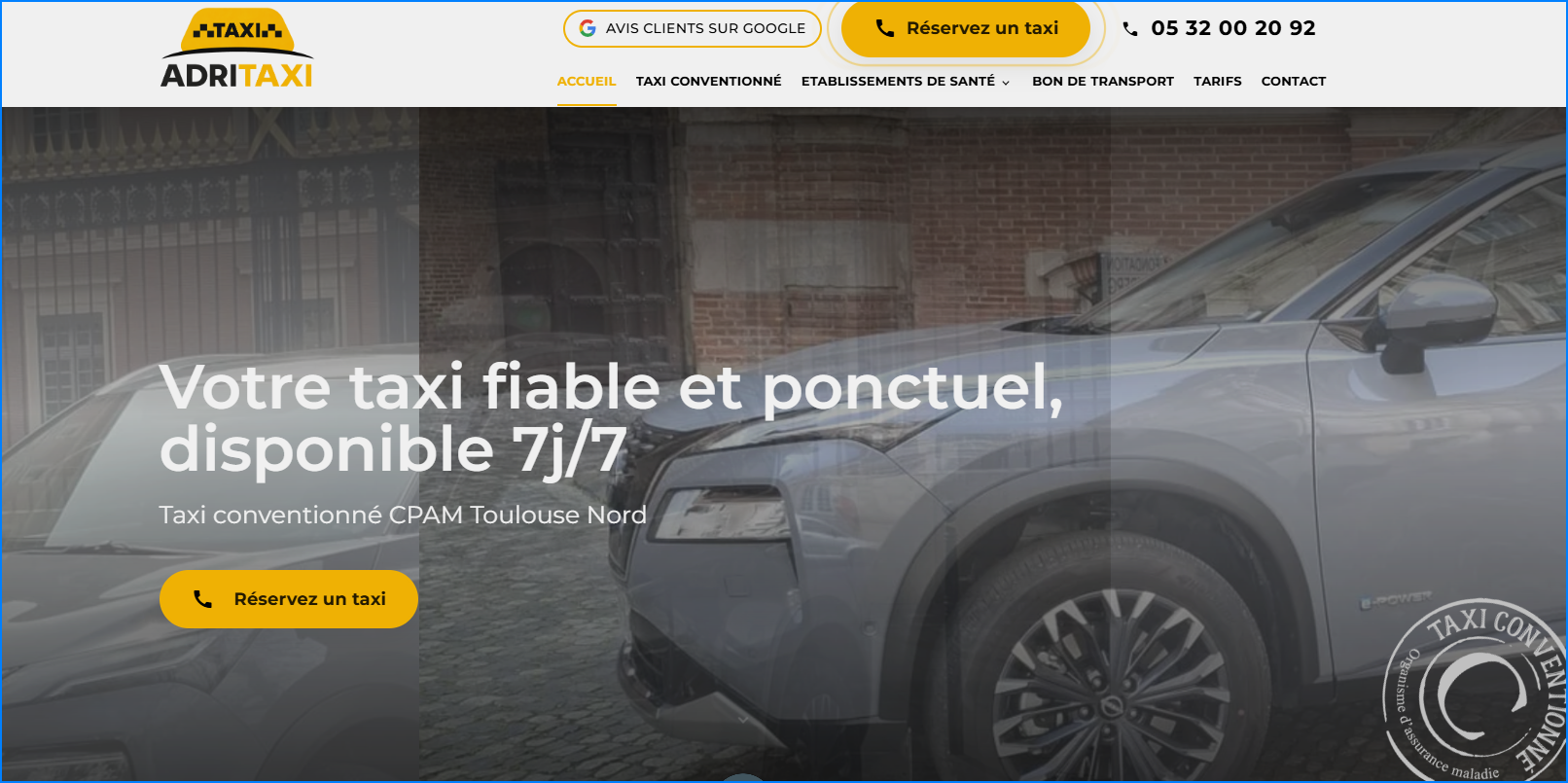 Comment réserver un transport médical assis pour une hospitalisation à Toulouse ?