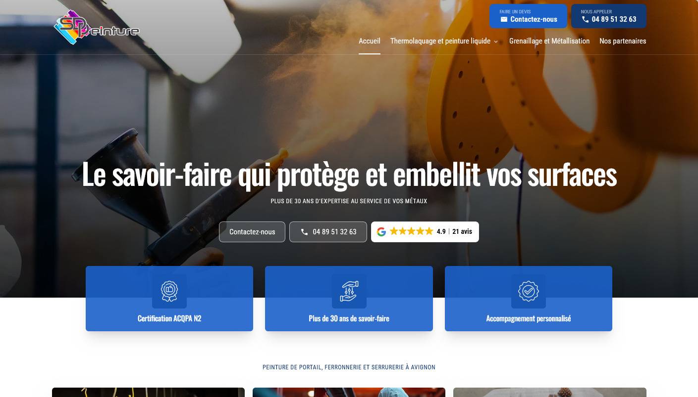 Société de traitement de surface à Salon-de-Provence - SD Peinture