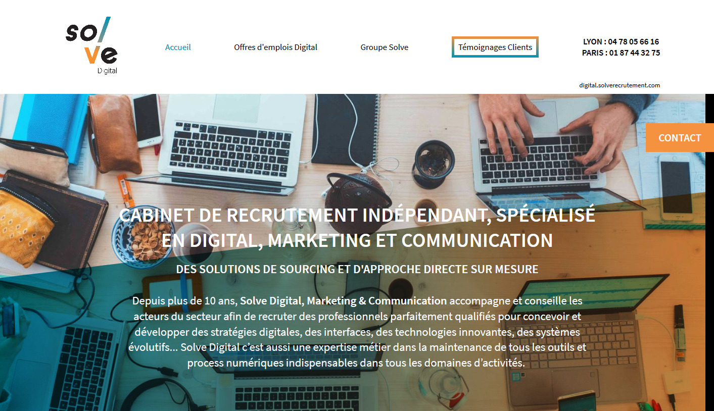 Trouver un emploi dans le secteur du digital à Lyon - Solve Digital
