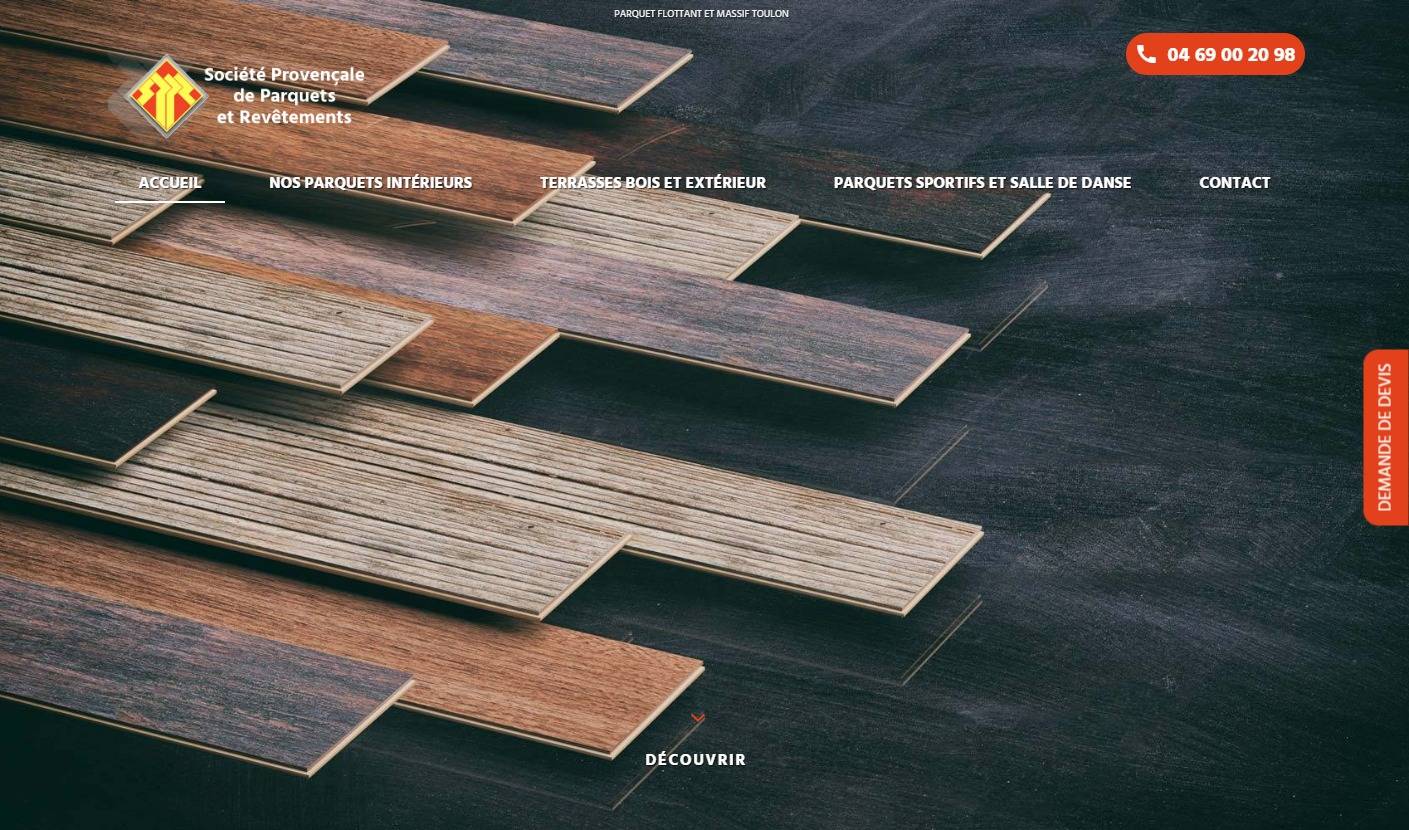 Parquet en bois à St-Maximin
