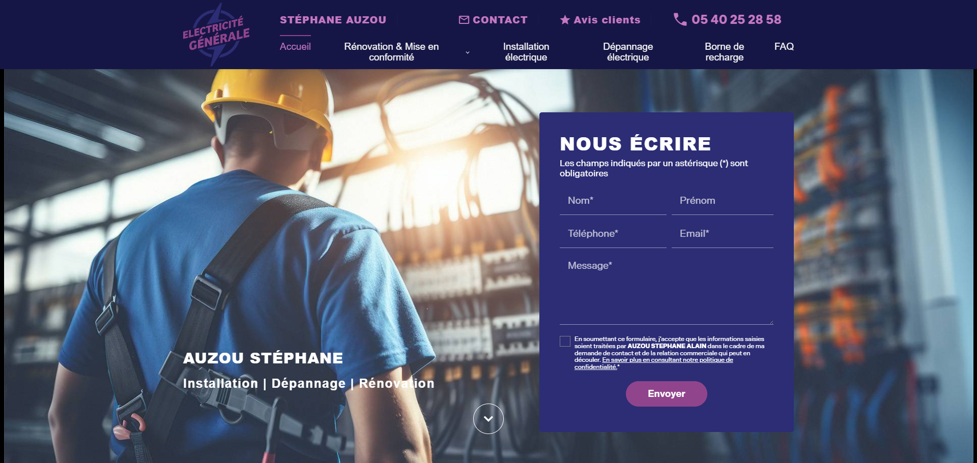 Électricien à Bordeaux pour installation et rénovation électrique avec Stéphane Auzou