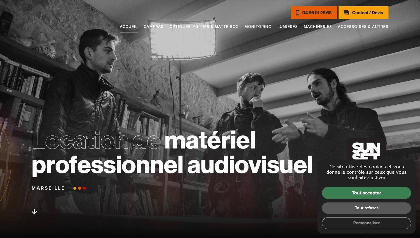 Où louer du matériel de tournage à Marseille ? - SunsetCam