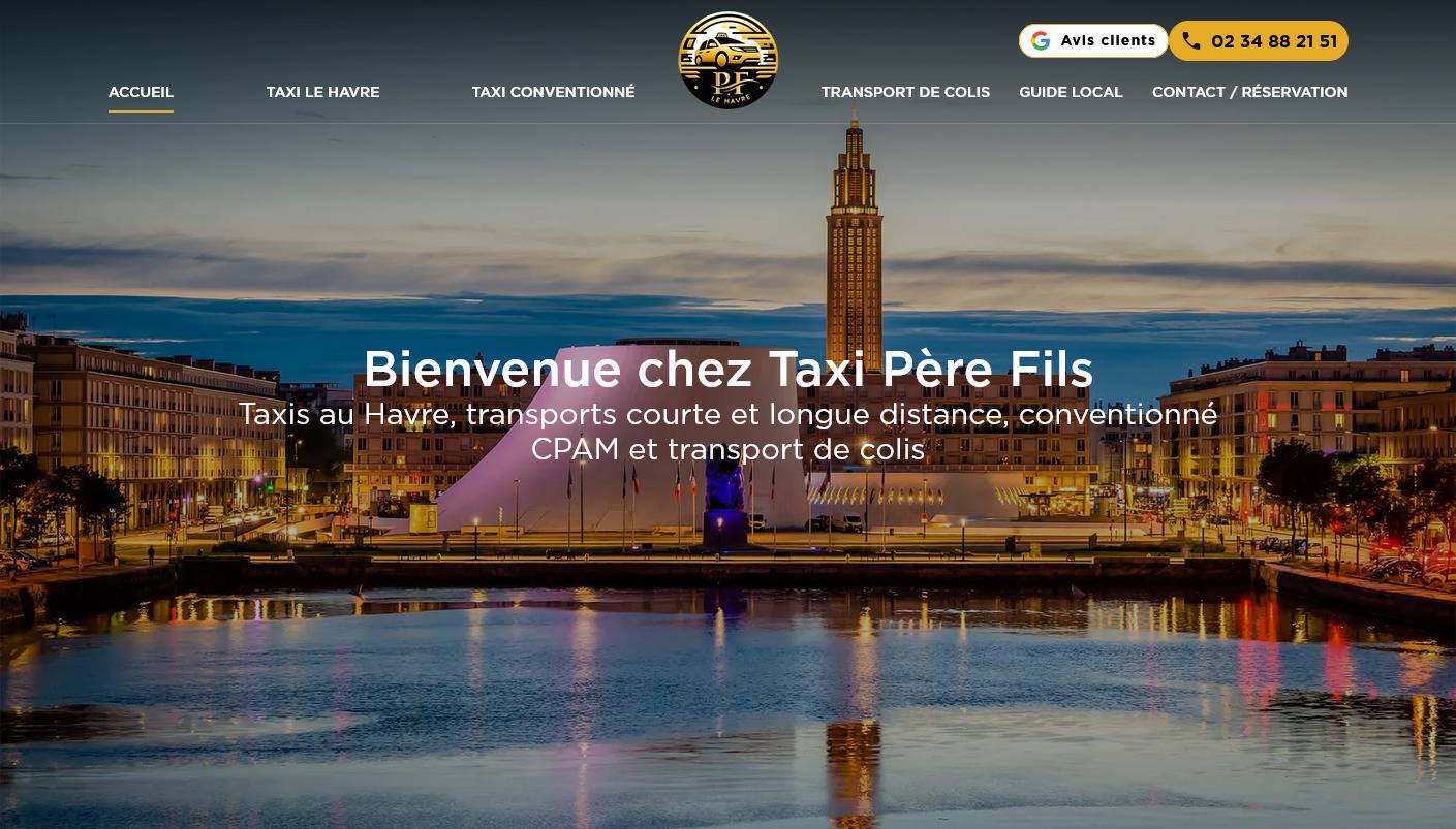 Trouver un taxi conventionné au Havre - Taxi Père Fils