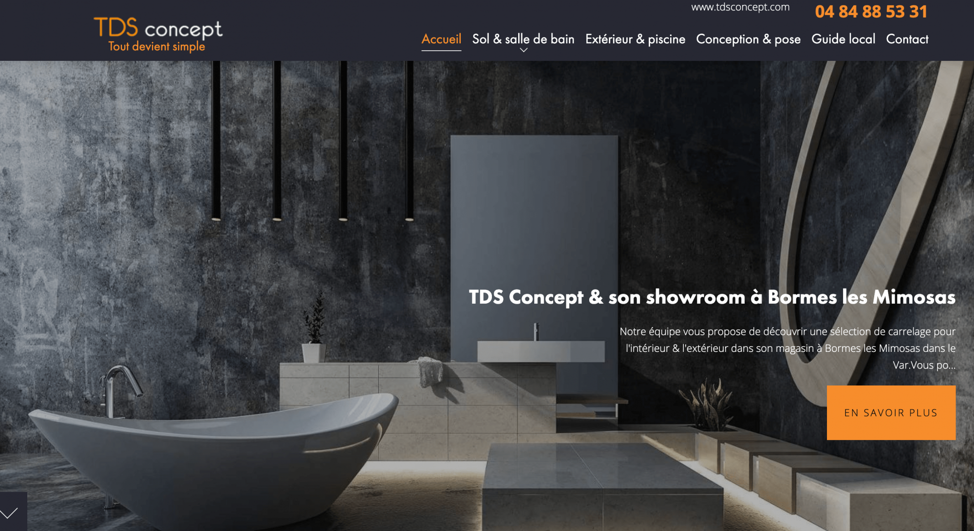 tds concept magasin de vente de carrelage et revêtement à Bormes les mimosas