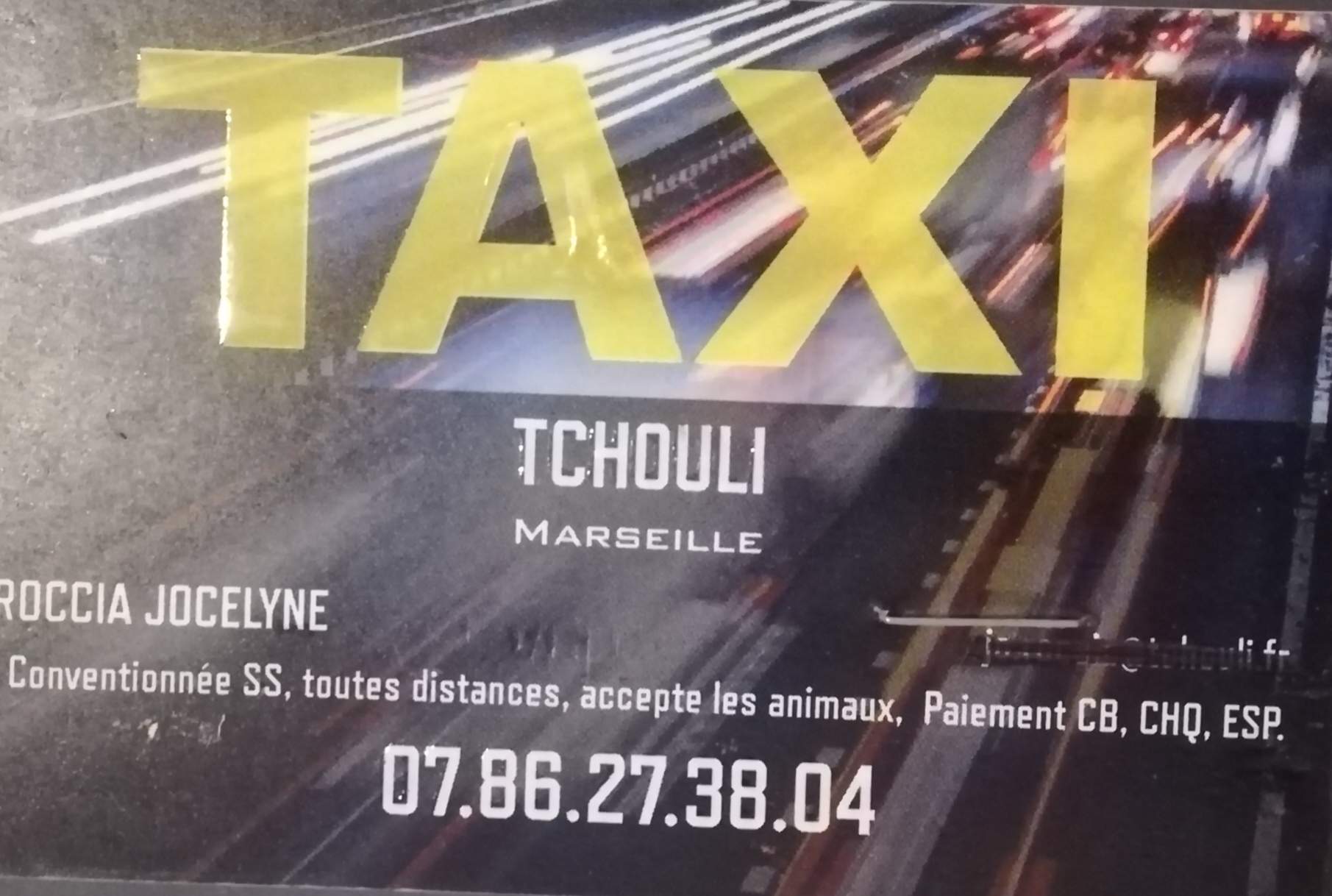 Taxi conventionné toutes distances Marseille centre-ville TAXI tchouli