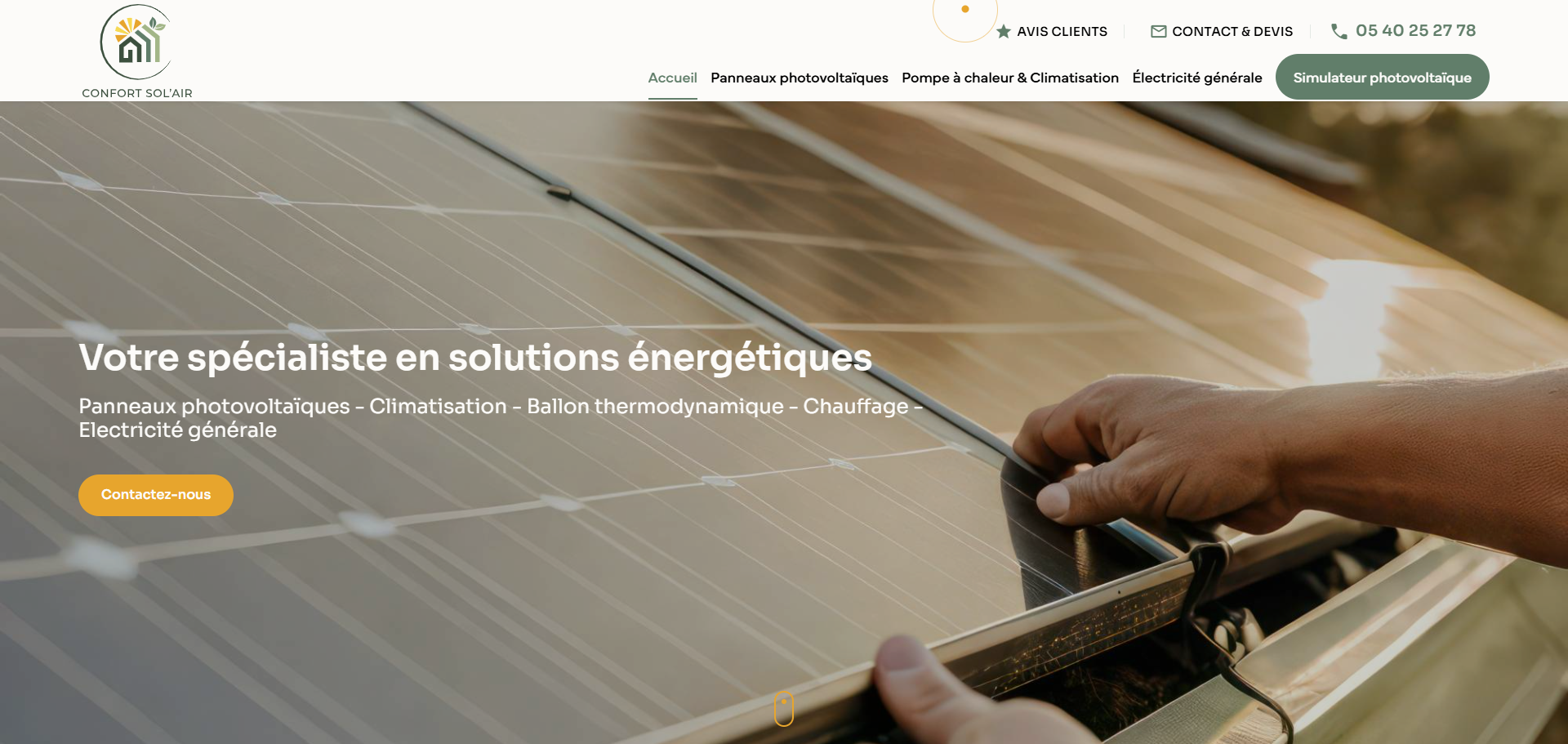 CONFORT SOL’AIR, votre partenaire de confiance pour des solutions énergétiques performantes et personnalisées proche Bordeaux en Gironde