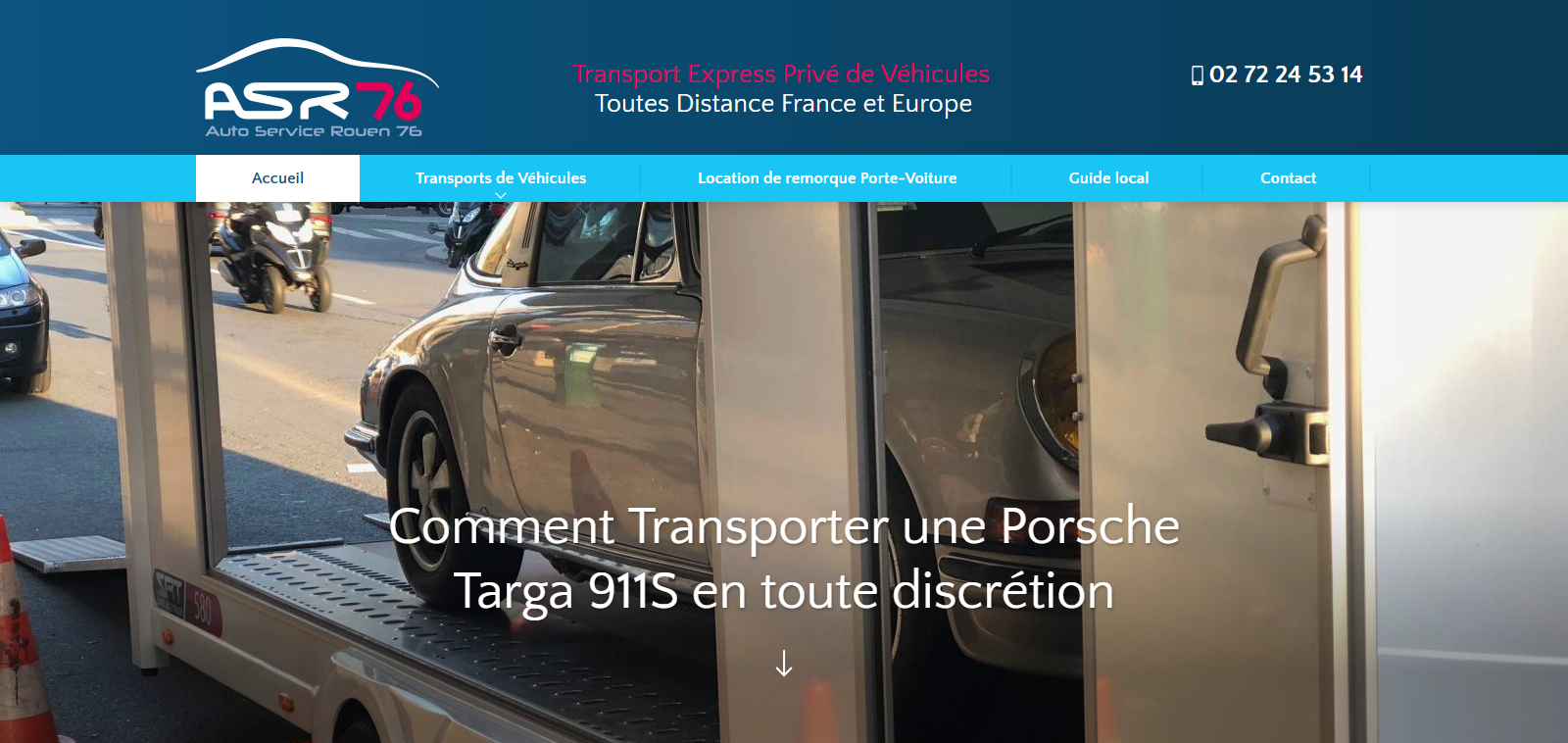 Où trouver une location de remorque porte-voiture fermée près de Rouen ? - ASR76