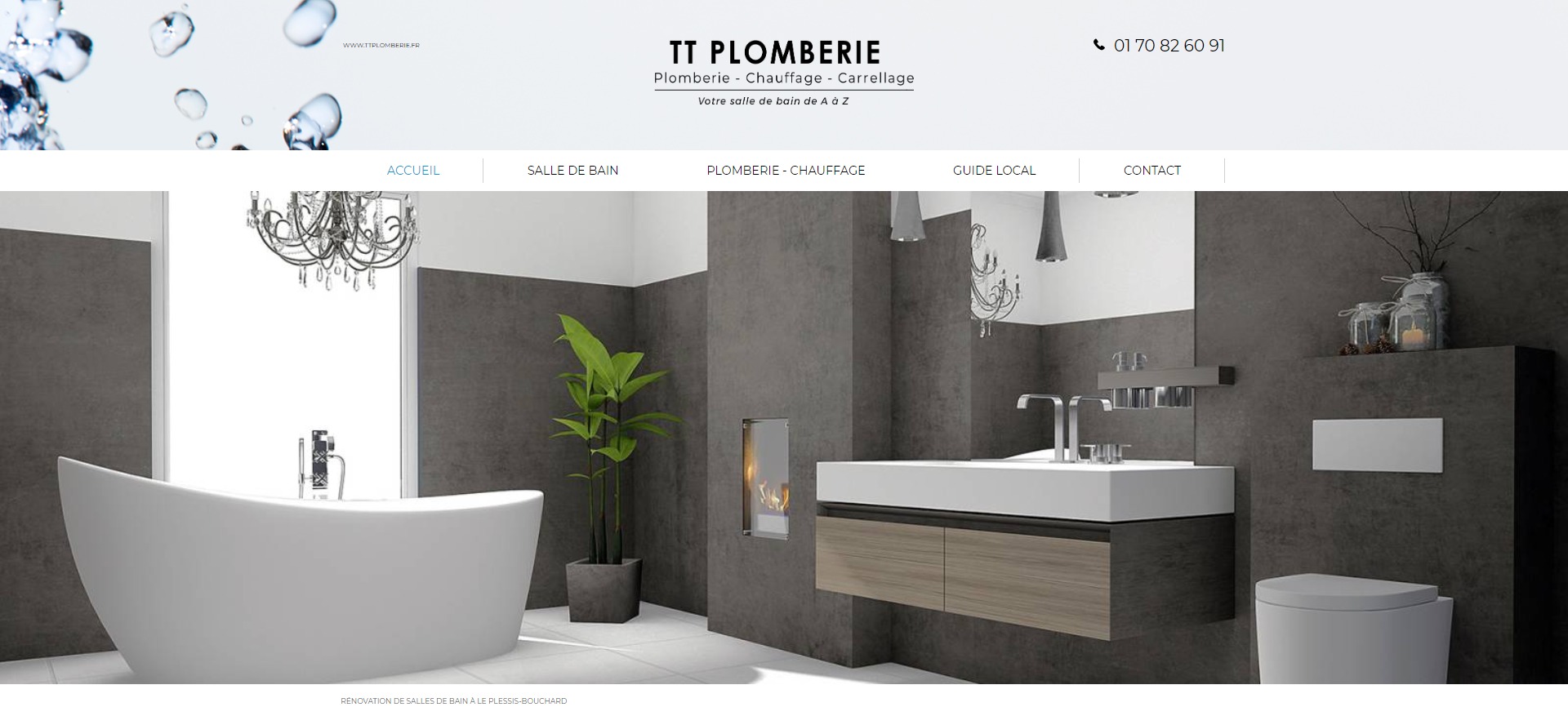 Plombier chauffagiste pour installation et rénovation de salle de bain à Franconville