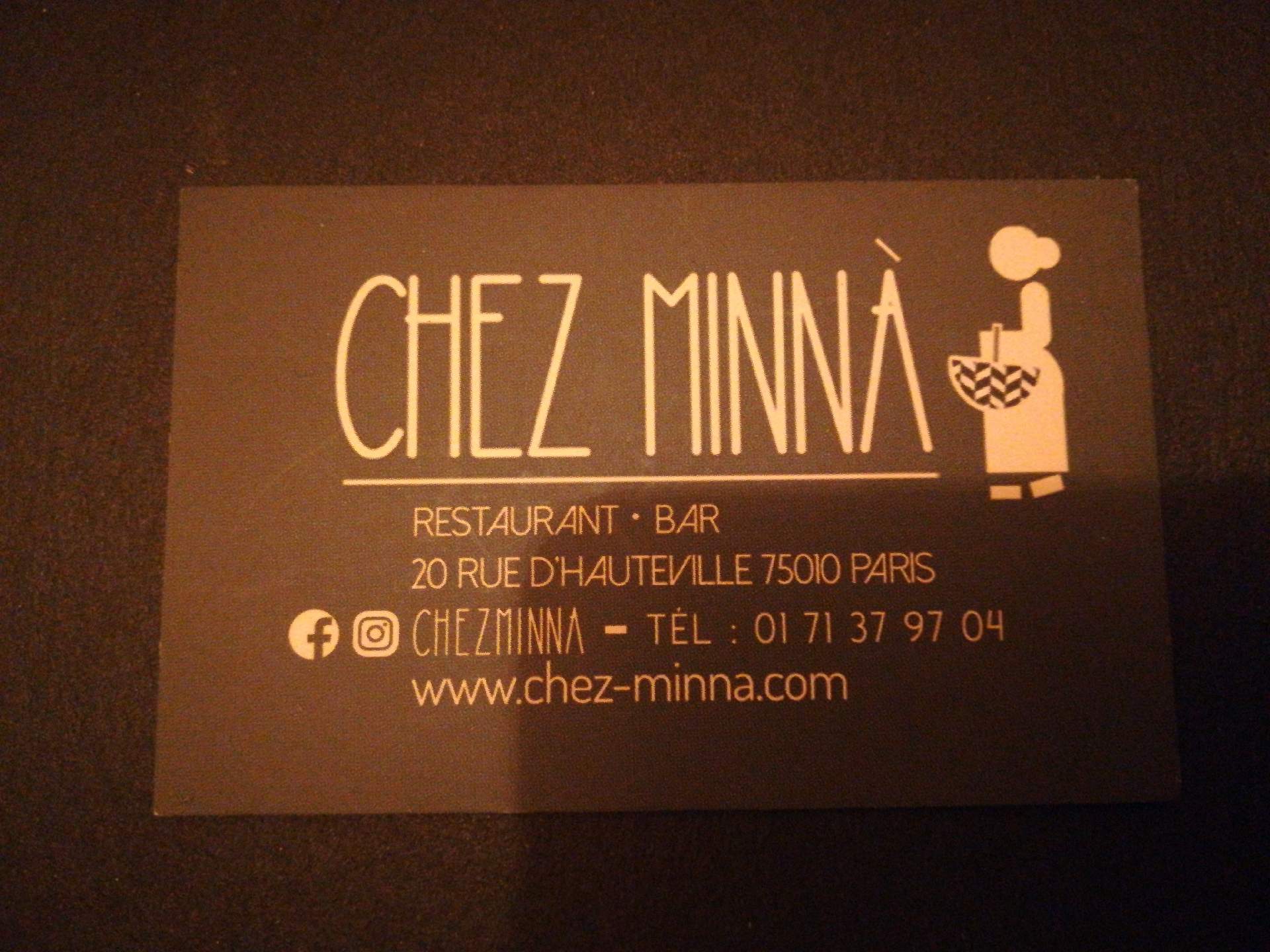 Restaurant paris Chez. Minnà