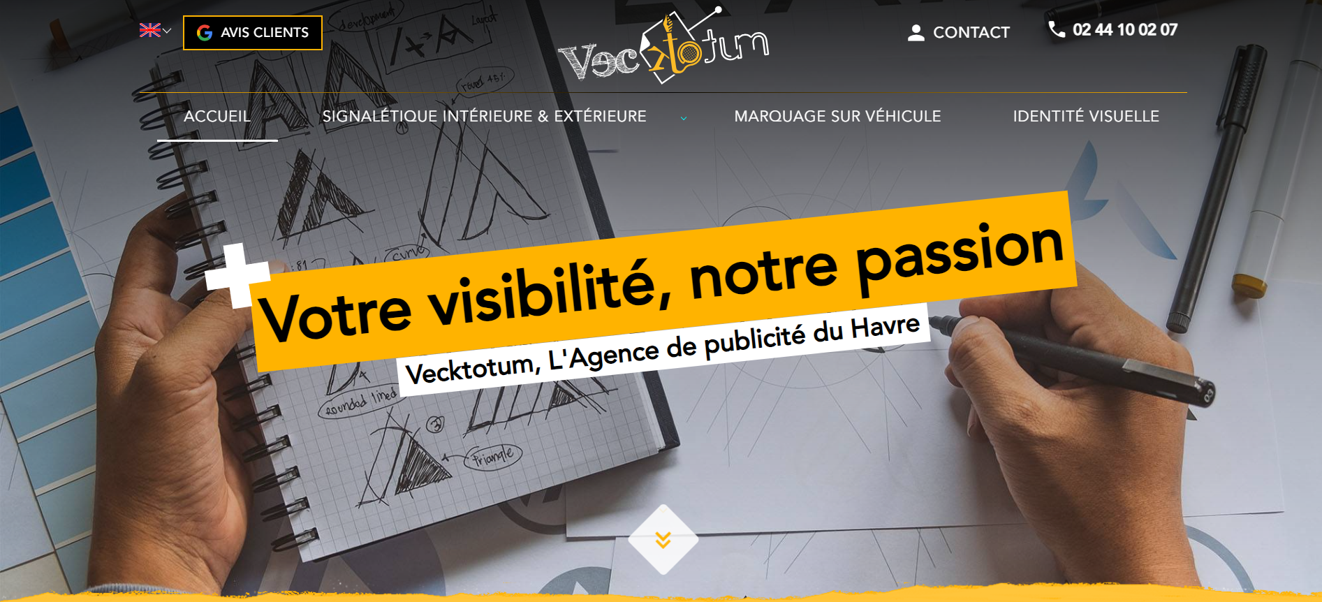 Agence de communication et publicité spécialisée en création et pose d’enseignes, sur Le Havre - Vecktotum
