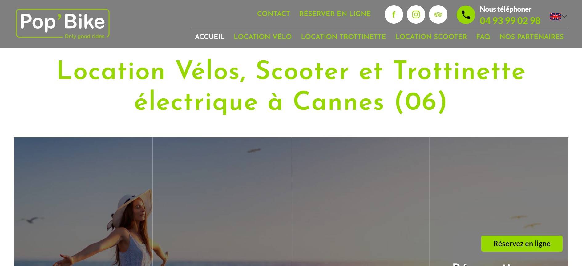 Location trottinette électrique pas cher à Cannes