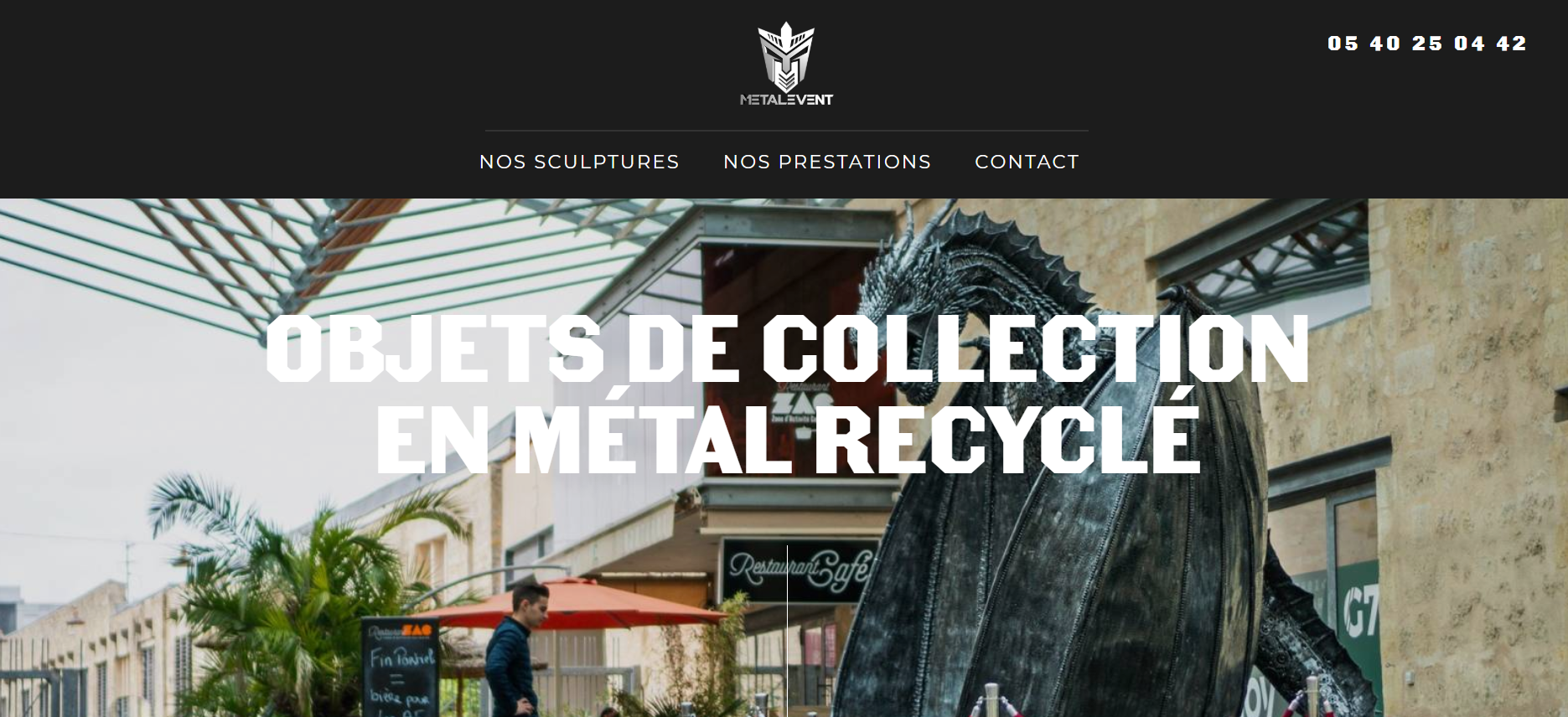 Vente et location de sculptures en métal recyclé