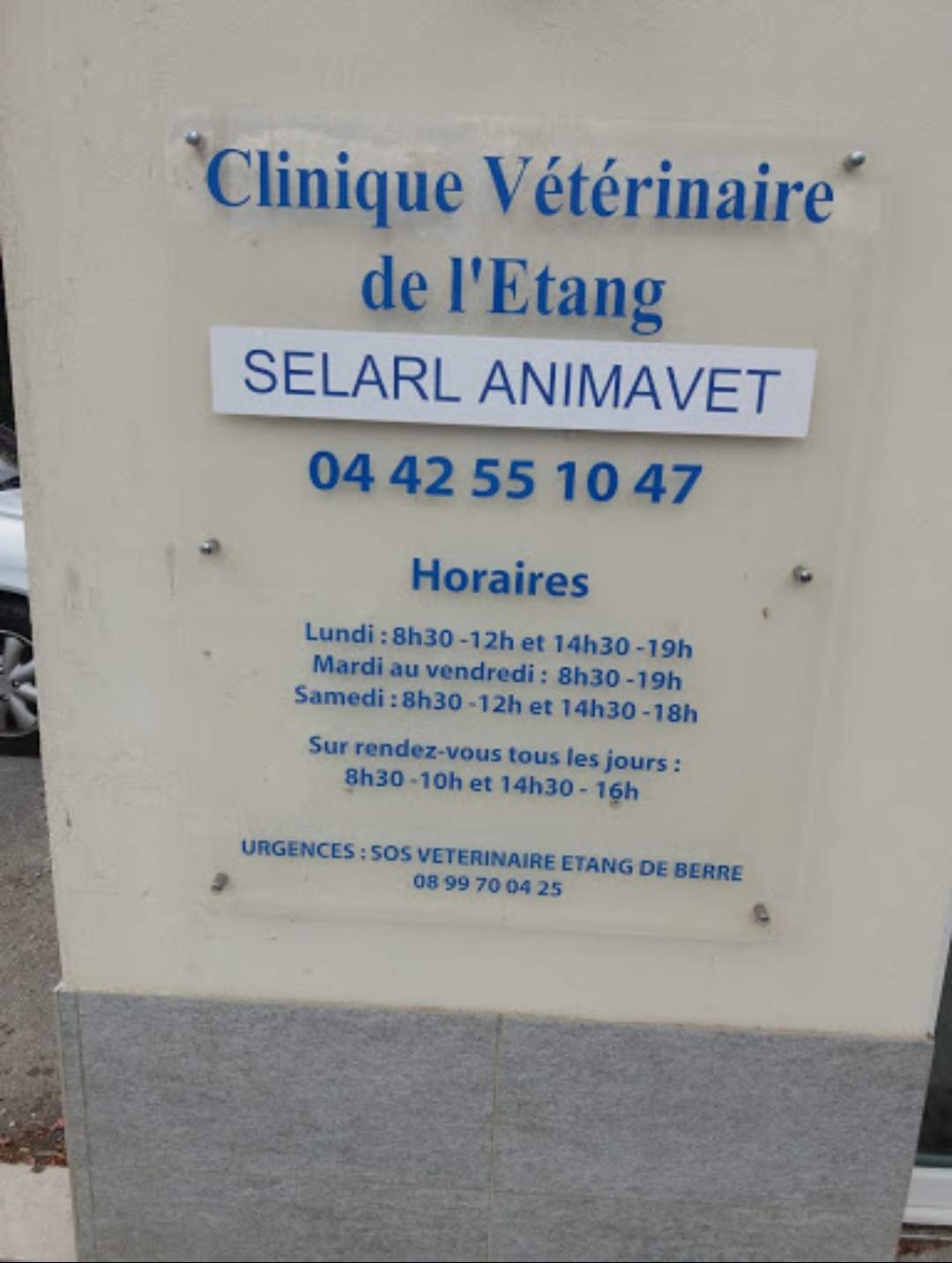 Clinique vétérinaire ouverte le samedi après-midi sans rendez-vous Istres proche Marseille Clinique Vétérinaire de l'étang