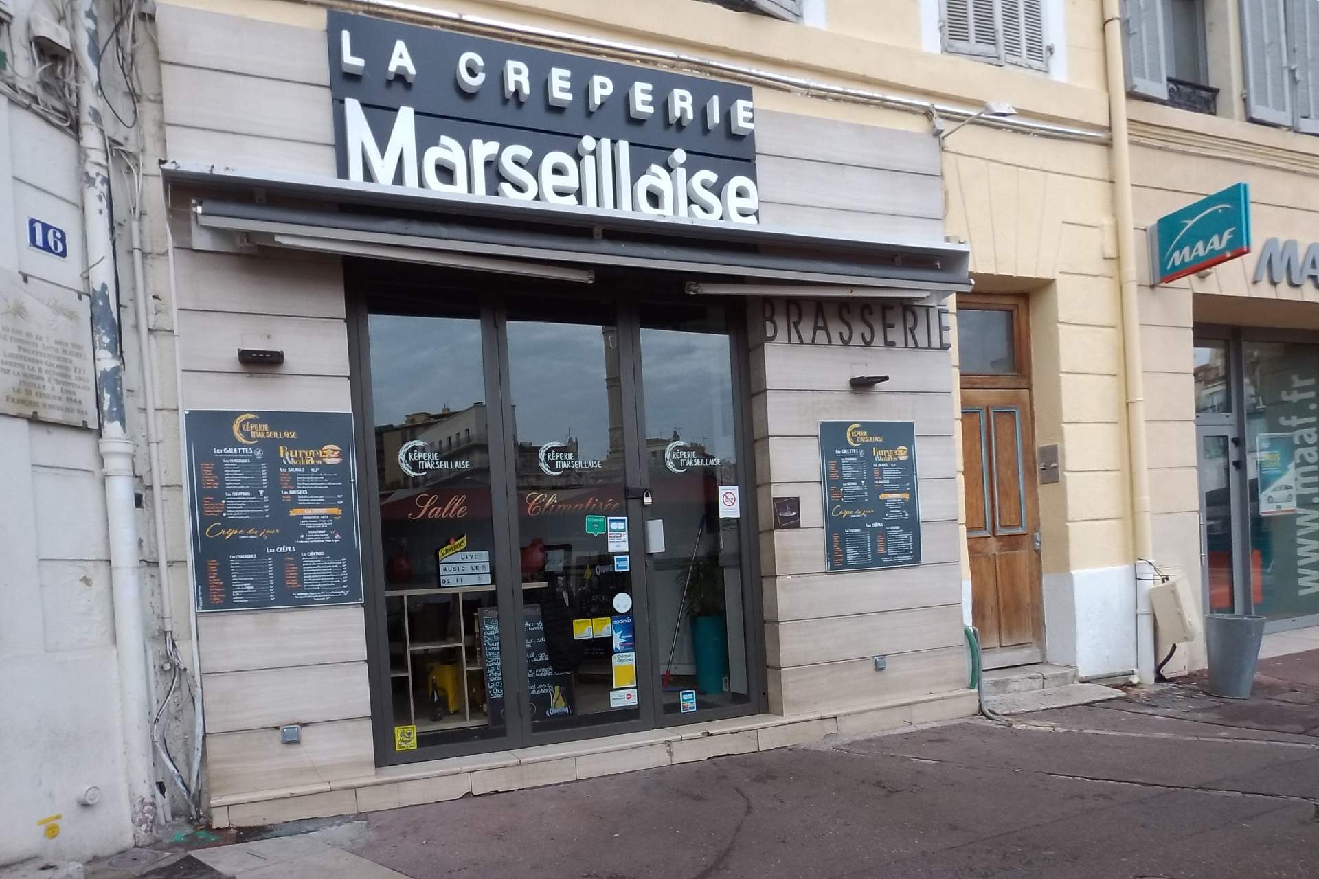 Restaurant centre-ville Marseille Castellane 6e arrondissement Crêperie Marseillaise