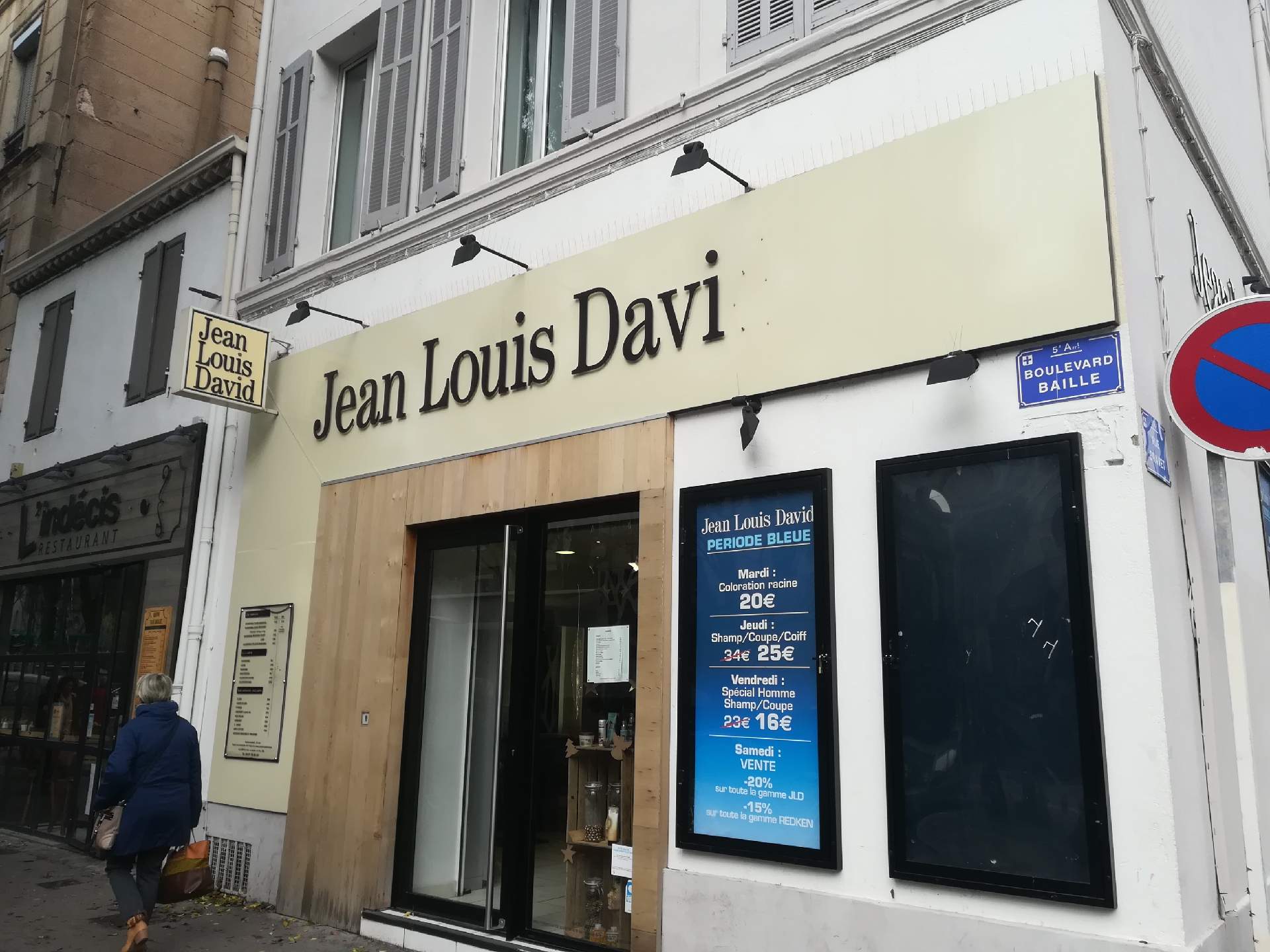 salon de coiffure ouvert le samedi sans interruption marseille boulevard baille Jean-Louis David