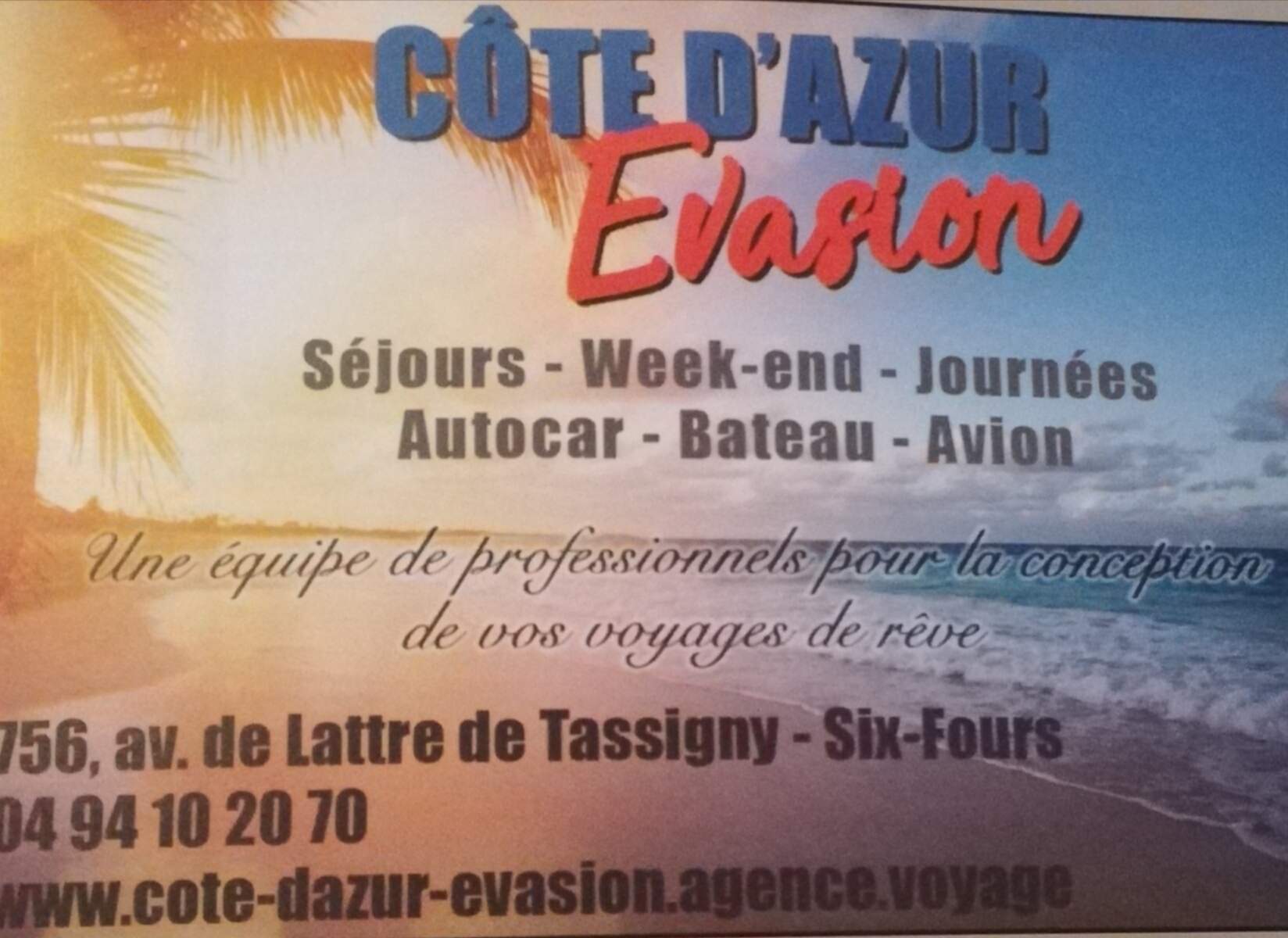 Agence de voyage spécialisée dans les voyages en autocar en France et en Europe Montpellier Côte d'Azur Evasion